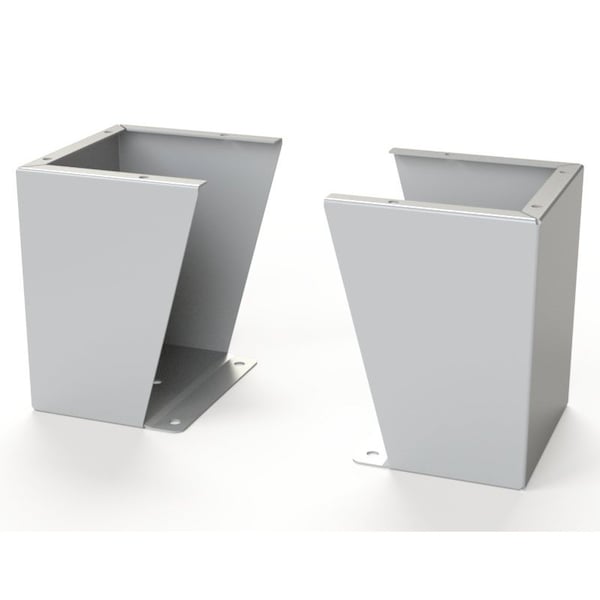 Floor Stand Kit, 12 in. H x 10 in. W x 9.12 in. L, Carbon Steel, 1 PR